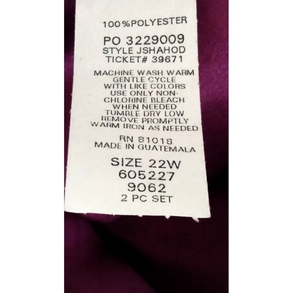 Blair Elegant 2-Piece Pink Open Front Jacket & Dress Suit Set Plus Size 22W - Picture 10 of 10